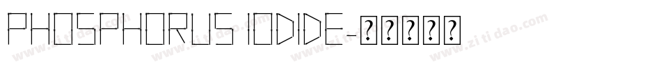 Phosphorus Iodide字体转换